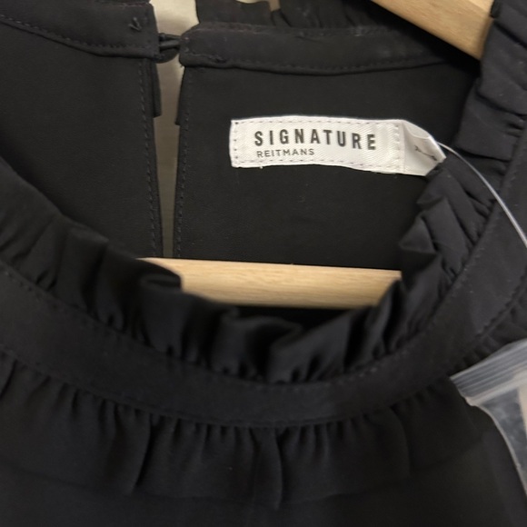 Reitmans Black Ruffle Blouse XXL - Picture 5 of 6